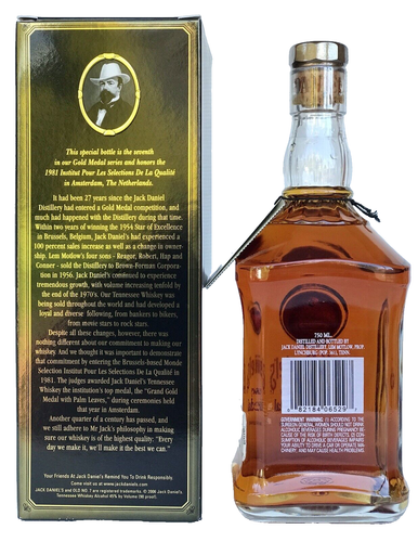 Jack Daniels Gold Medal Bottle 1981 Boxed/Unregistered Tag Full/Sealed******MINT - Picture 13 of 15