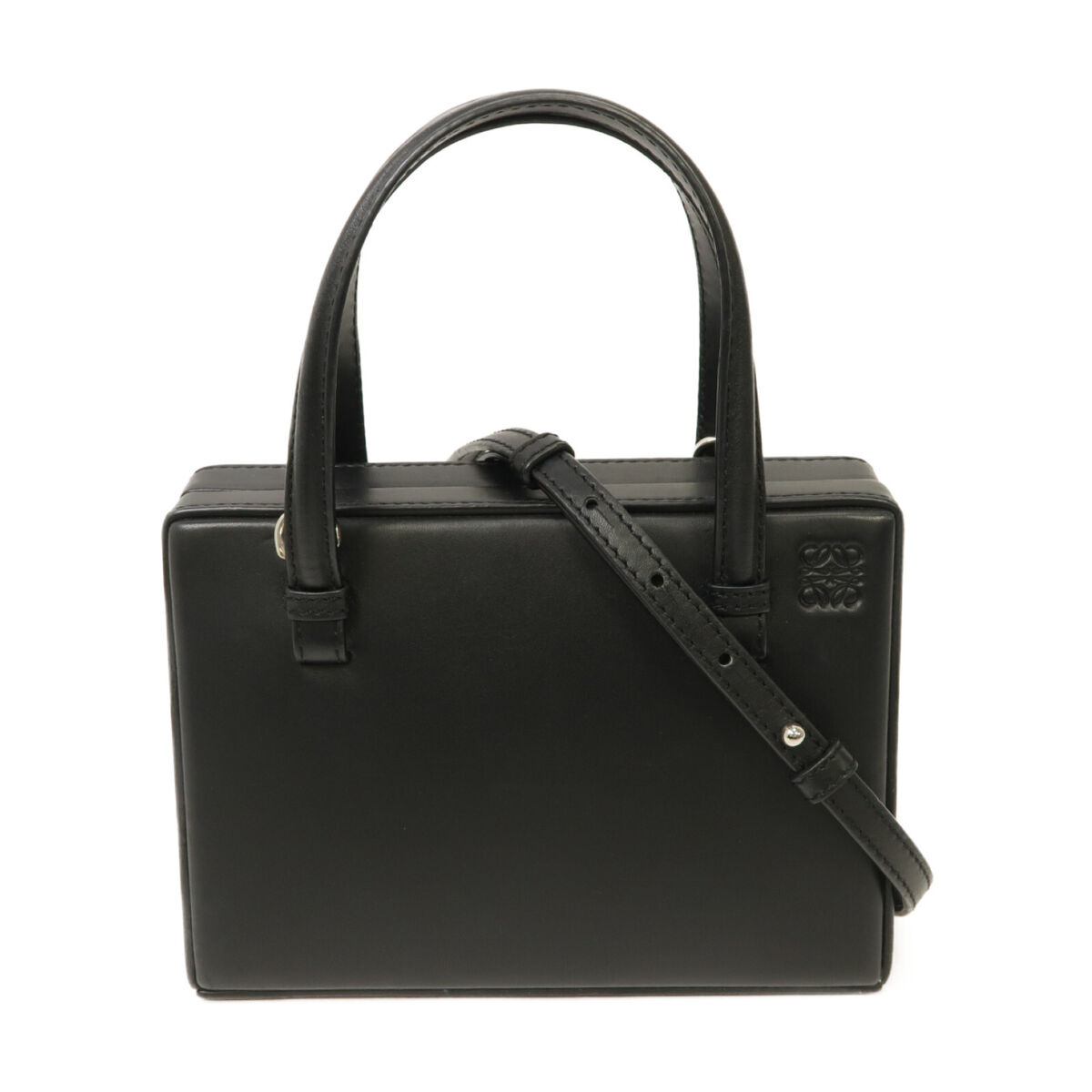 LOEWE SHW Postal 2 Way Shoulder Bag Handbag 309.56.W85 LOEWE SHW Postal 2 Way Shoulder Bag Handbag 309.56.W85