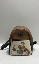 Disney Loungefly Winnie the Pooh Tigger Piglet Eeyore Mini Backpack Brown Cream
