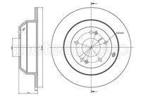 2X Metelli Bremsscheibe 23-1347C FüR Hyundai Kia