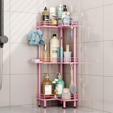 Corner Shower Caddy Standing - 3 Tier Shower Organizer Corner with Soap Holde...