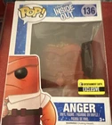 Funko Pop! Vinyl Anger #136 Inside Out Entertainment Earth Exclusive Figure