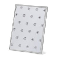 Bilderrahmen 15X20 Cm Versilbert Fotorahmen Faden-Dekor Silberrahmen Aufsteller