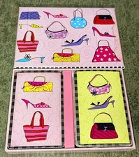 Vintage Pink Handbags Heels Hamilton Playing Cards Two Decks