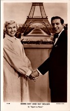 Doris Day Ray Bolger April in Paris Movie Photo Postcard Eiffel Tower 1952