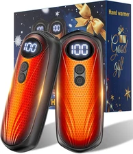 Hand Warmers Rechargerable 2 Pack - 6000Mah Electric AI Handwarmers with LED Dis