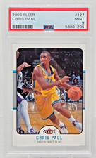 2006 Fleer Hornets CHRIS PAUL Basketball Card PSA 9 MINT