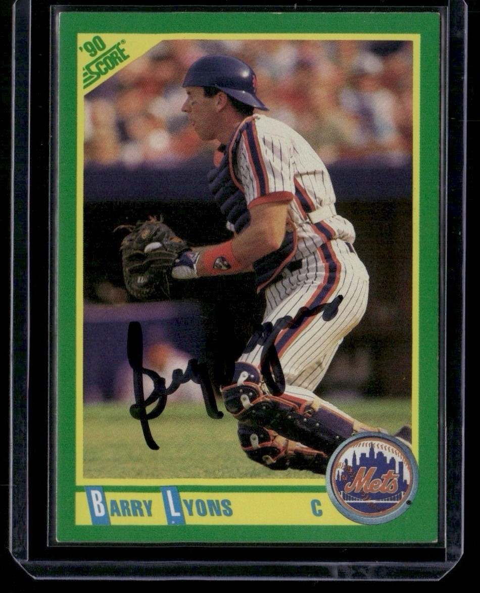 1990 Score - Barry Lyons #29 Signed Autographed Card
