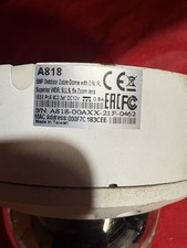 ACTi A818 6MP Outdoor IP/Network Dome Security Camera PoE Wired MicroSD White