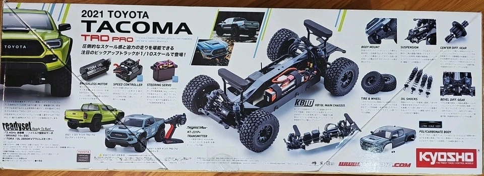 Camión eléctrico 4x4 Kyosho KB10L Toyota Tacoma TRD Pro escala 1/10 [KYO34703T2] Foto 2 de 4