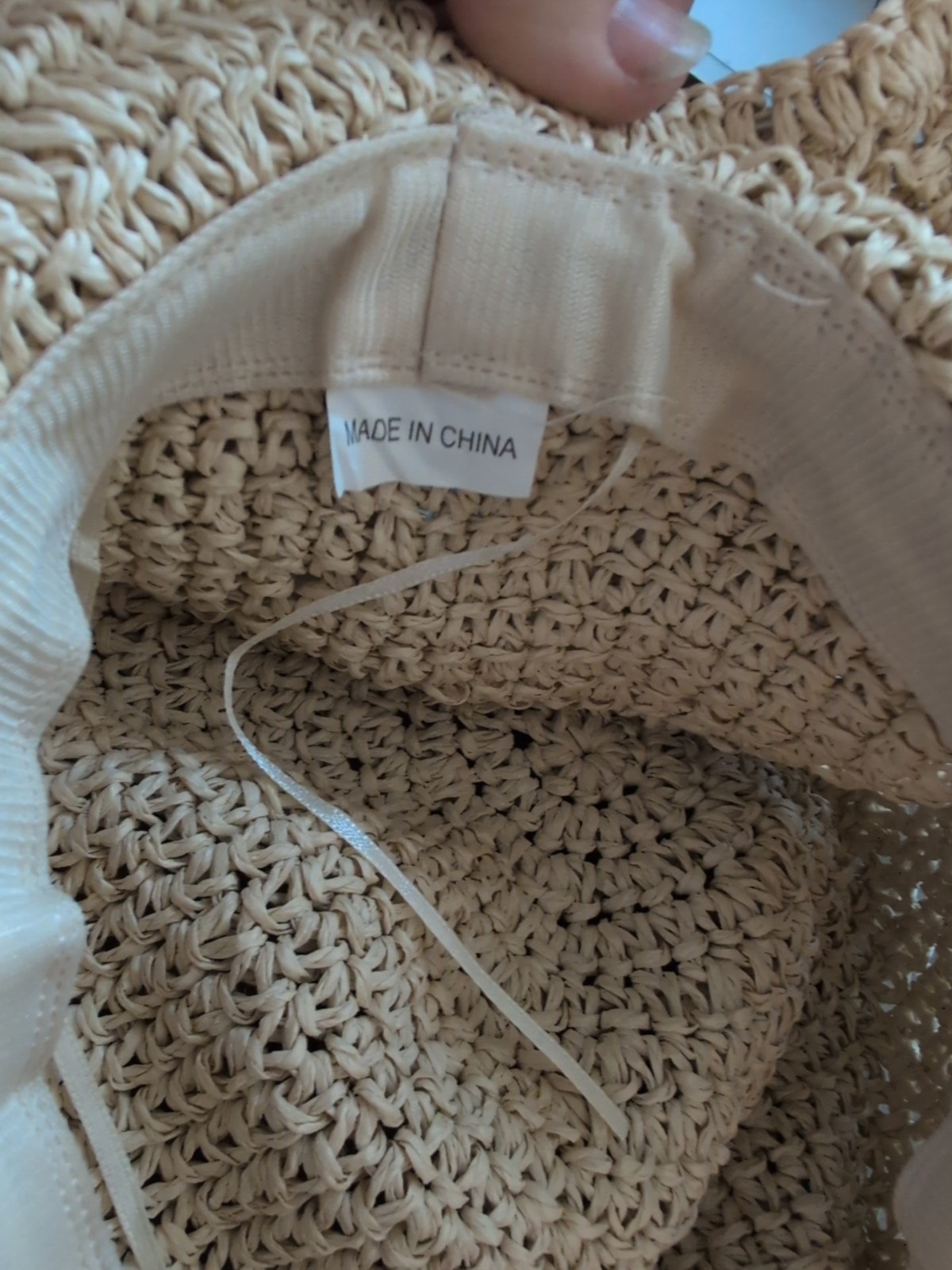 New Foldable Plain Straw Visor Hat Breathable Wid… - image 4