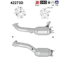 AS 42273D Katalysator für A6 C6 2.7D 3.0D 05.04-08.11 AUDI