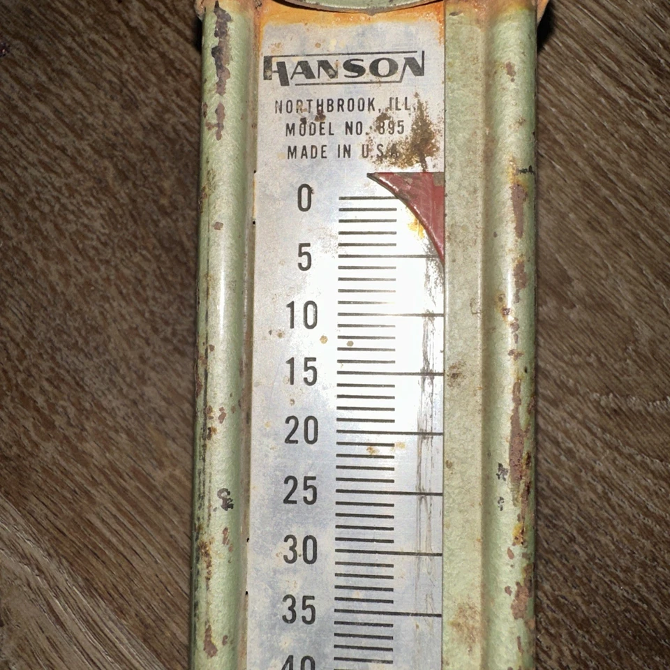 De colección Hanson Viking Acero 25# Colgante Pez Primavera Escala 50 Lb. Modelo 895 IL USA Foto 4 de 4