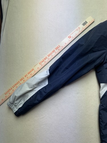 ADIDAS Swim Parka Jacket Navy blue Water Polo Swim Logo Size Small - Picture 7 of 8