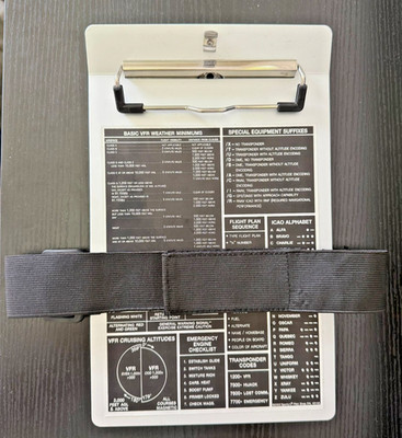 Vtg 1995 Sporty's Pilot Shop 4014A Aircraft Checklist Clipboard ICAO Alphabet