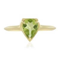 Cavill Peridot Ring Tropfen 0,87Ct 925 Sterlingsilber Vergoldet Damen