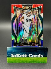 2024 Panini Select NFL - Jordan Davis #72 Red & Blue Shock Prizm - Eagles