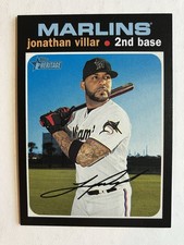 2020 Topps Heritage Mini #440 Jonathan Villar #/100 MLB Miami Marlins