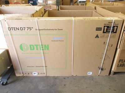 DTEN D7 75'' ALL IN ONE VIDEO CONFERENCING ZOOM DISPLAY BOARD TV DB50475 EA T8-WH