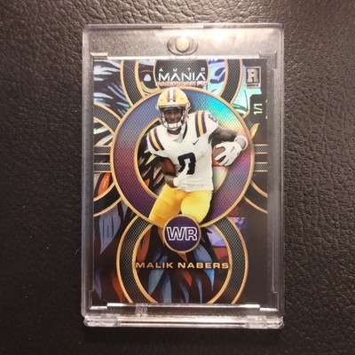 #1/1 Malik Nabers Rookie Eagle 2024 Wild Card Auto Mania FB LSU Giants