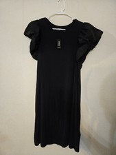 Express Ruffle Sleeve Dress Size XL NWT Black