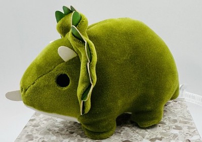 Round 1 Bowling Arcade Prize Exclusive Green Mini Dinosaur Triceratops 5  NWT