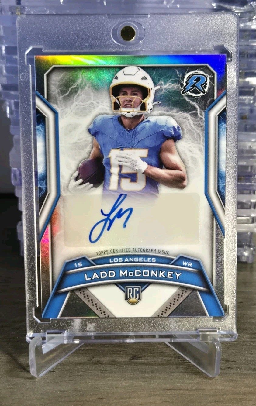 LADD MCCONKEY 2024 TOPPS RESURGENCE ROOKIE REFRACTOR RC AUTO Q4832
