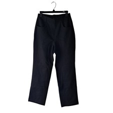 NWT Quince Ultra-Stretch Ponte Straight Leg 4-Pocket Pants Black Womens Size M