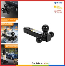 Trailer Hitch Triple Ball Mount 2 Inch Receiver 10 Inch 1-78 2 2-516 Inch
