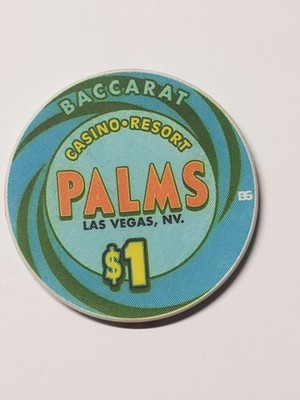 1.00 Baccarat Chip from the Palms Casino Las Vegas Nevada