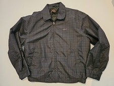 Greg Norman Mens Dark Gray Plaid Lightweight ...