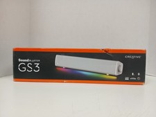 Creative Sound Blaster GS3 Compact RGB Gaming Soundbar, White