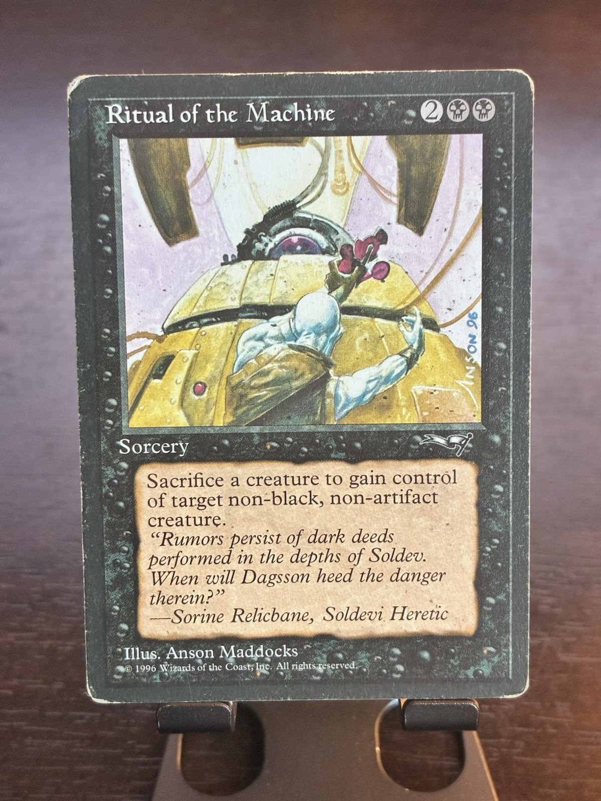 MTG-Ritual of the Machine-Alliances-Sorcery-Regular-LP-Vintage-1996