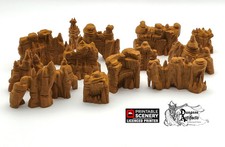 Grotto Walls - Clorehaven and the Goblin Grotto - Printable Scenery Wargaming Te