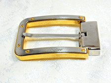 Cartier Santos Gold Silver Men's Unisex Clothing Belt Buckle