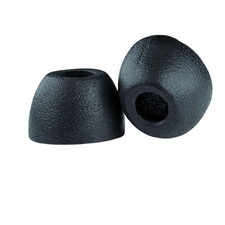 Comply 400 Core Series Memory Foam Earbud Tips Black Oval Secure Fit 3-Pair Pack