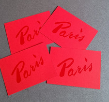 Four Guerlain Paris Advertising Blotter Cards