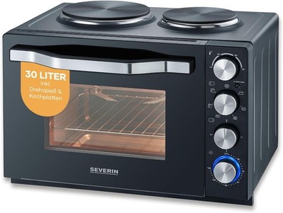 SEVERIN TO 2074 X Elektrischer Mini-Backofen - Schwarz