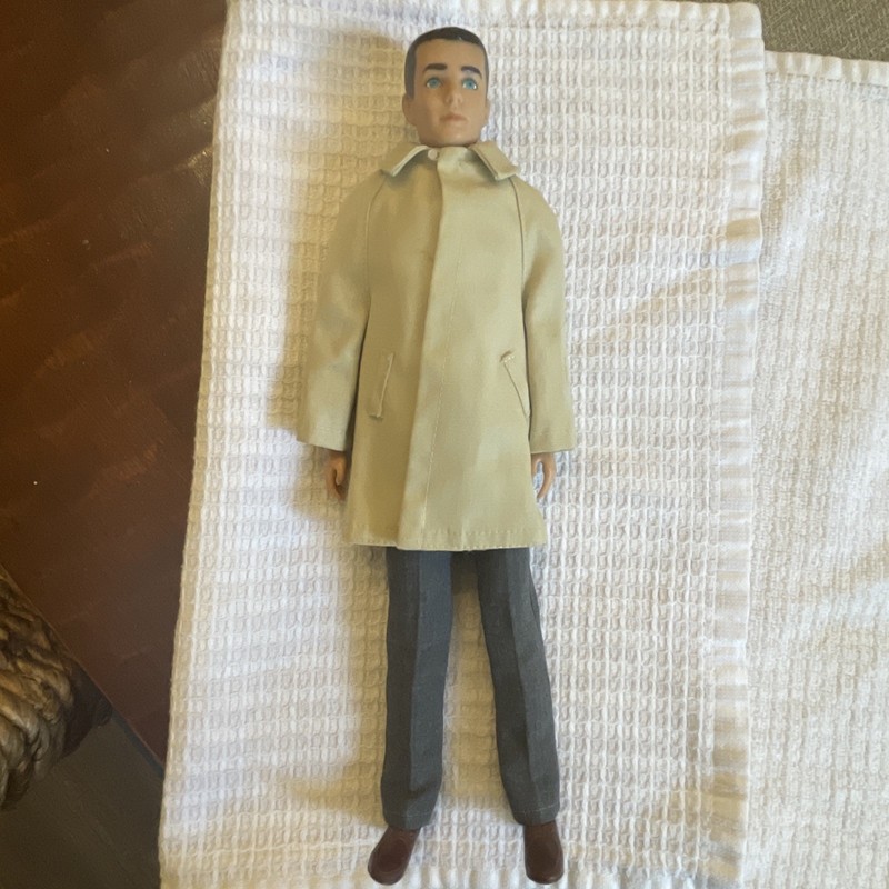 Mattel Ken 1960 Fashion Doll Original Outfit Shoes Socks Coat 12in Barbie