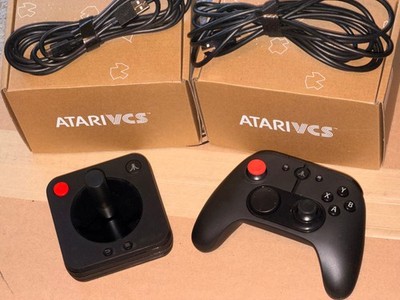 Atari VCS 800 Wireless Classic Black Joystick and Modern Controller