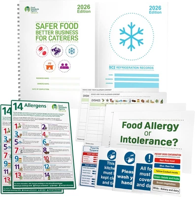 THEORY TEST AUTHORITY Safer Food Better Business 2026, Including Food Hygiene Record Book Pack and Kit
