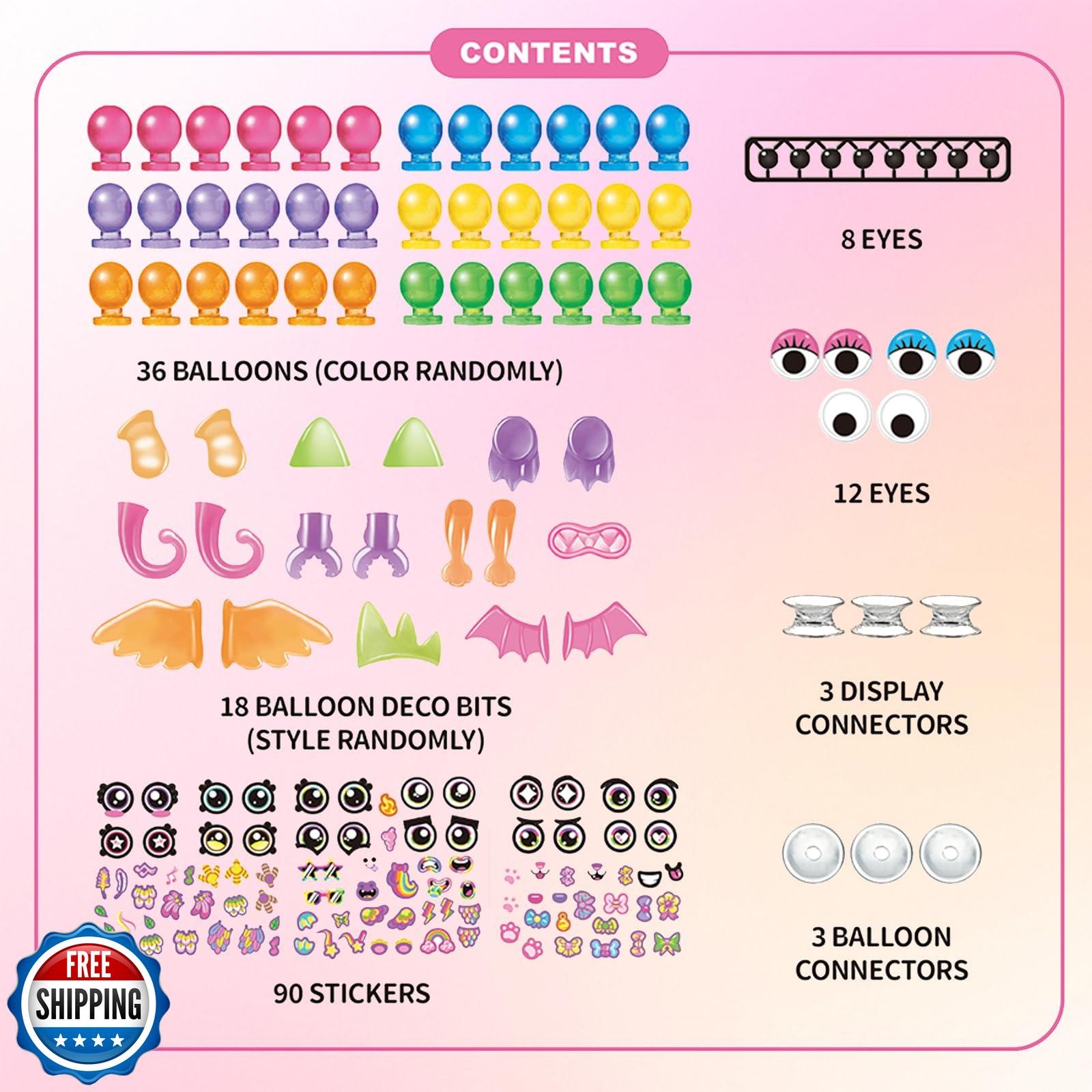 Kenvc DIY Craft Kits Toys Accessories, Balloon Toy Accessories, A