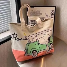 2025 New Starbucks Snoopy Tote Bag Shoulder Bag WHITE/GREEN Color-Free Shipping