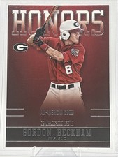 2015 Panini Collegiate Cards University of Georgia Honors Gordon Beckham #GBGA