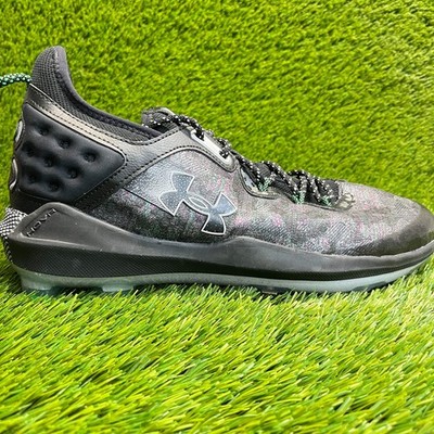 Under Armour Harper 8 Low ST Mens Size 13 Black White Running Baseball Cleats