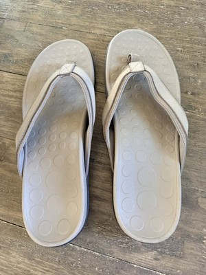 Vionic Tide Leather Sandals for Men Color Taupe Size 13 Brand New with the Box!