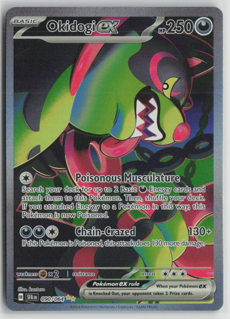 Okidogi ex 090/064 Special Illustration Rare Shrouded Fable Pokemon Holo NM