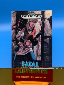 FATAL LABYRINTH (Sega Genesis, 1991) RPG Complete In Box - CIB - Tested  