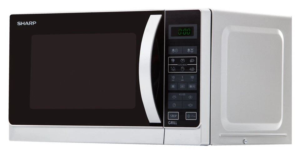 Sharp Microonde 800W (20Lt) R 242INW Silver e Black - Immagine 3 di 4