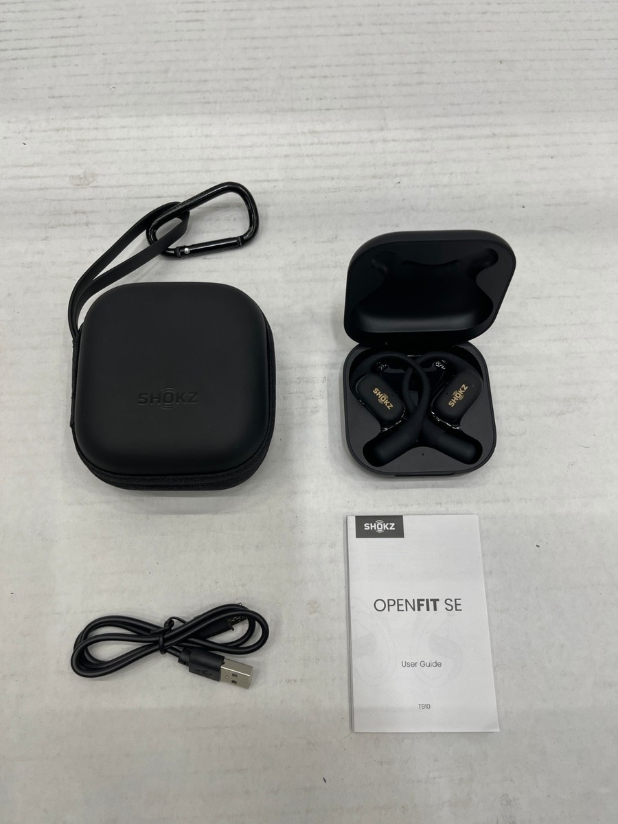 Shokz - OpenFit SE Open-Ear True Wireless Earbuds T910 - Black +
